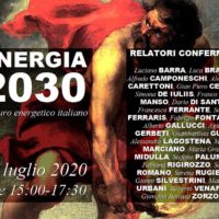 Webinar “Energia 2030” – il futuro energetico Italiano – 14 luglio 2020, ore 15.00 Locandina 14 luglio